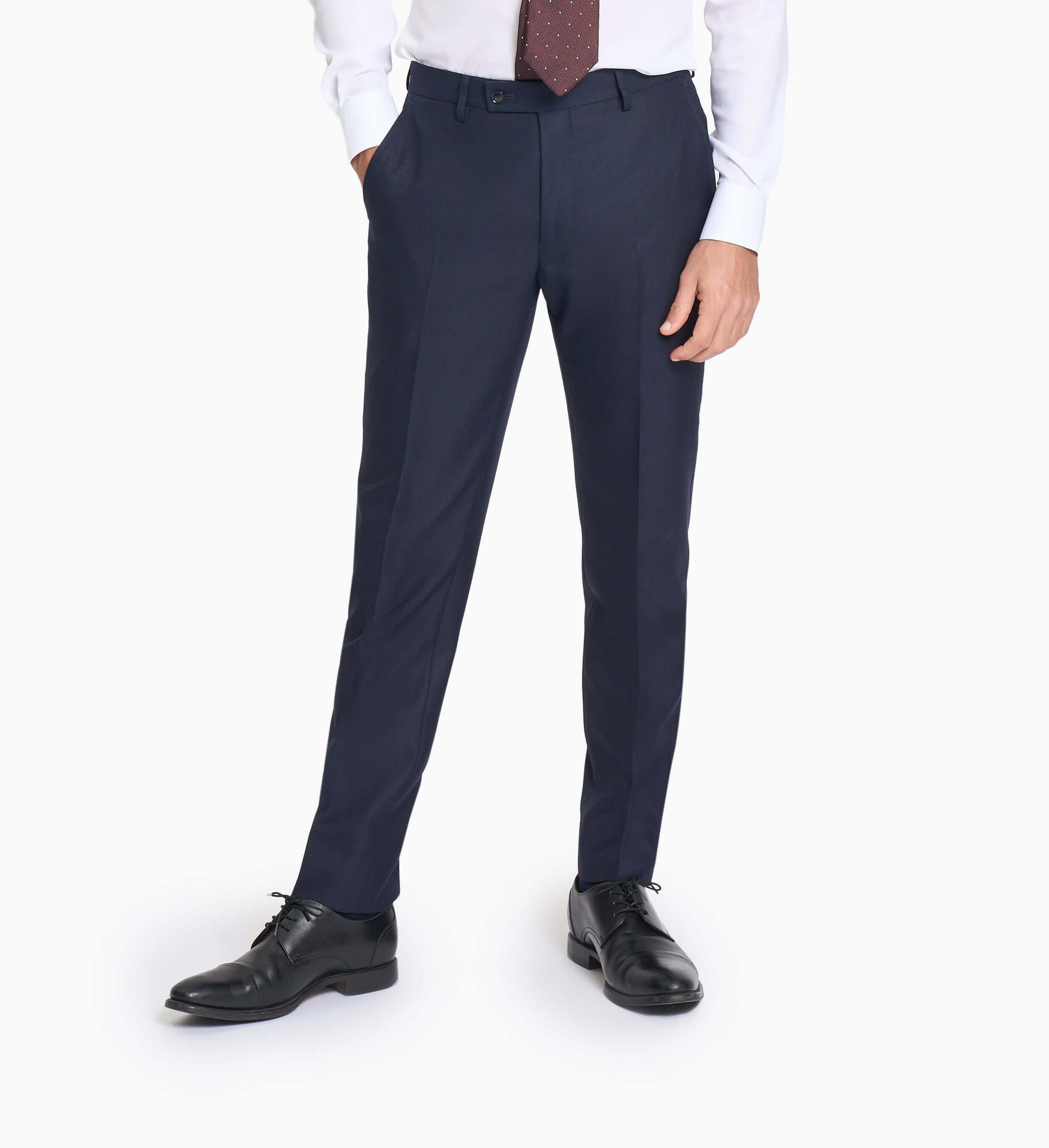 Scabal Midnight Blue Box Weave Custom Trouser