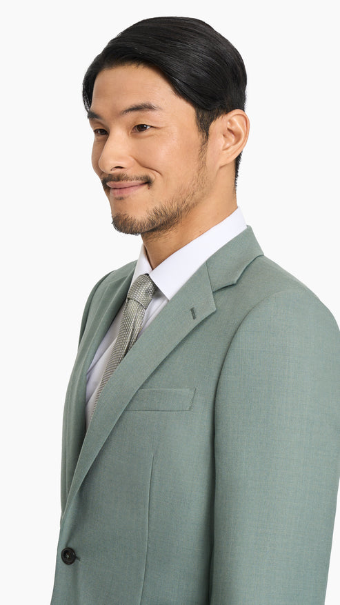 Seafoam Green Hopsack Jacket