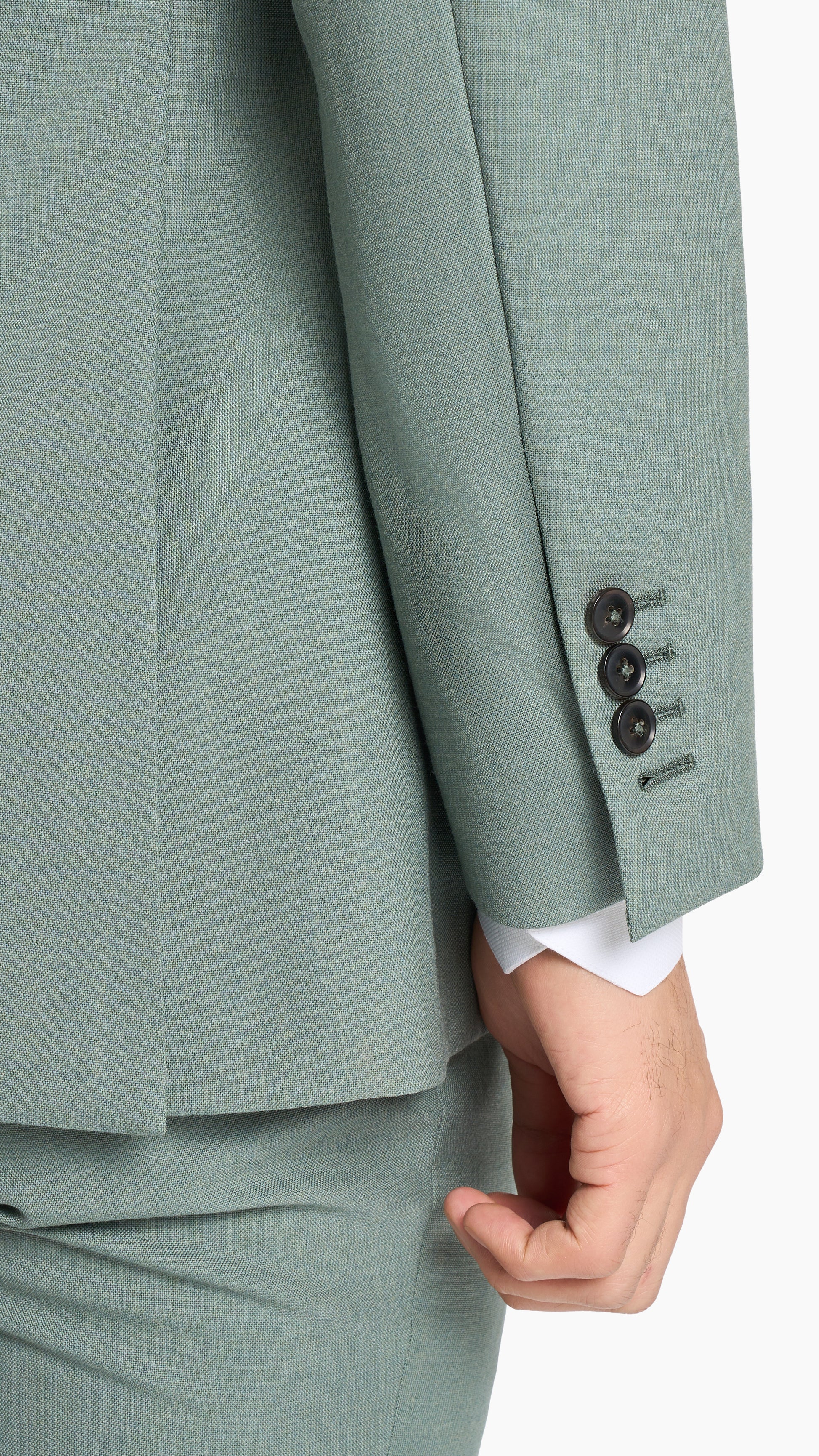 Seafoam Green Hopsack Jacket