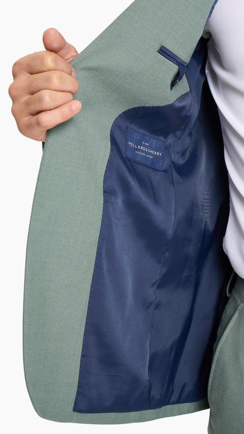 Seafoam Green Hopsack Jacket