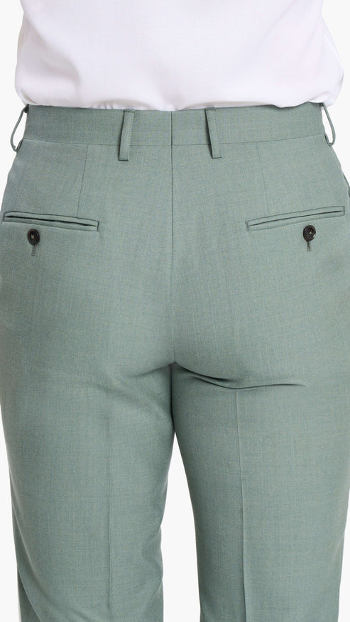Holland & Sherry Sage Green Hopsack Custom Suit