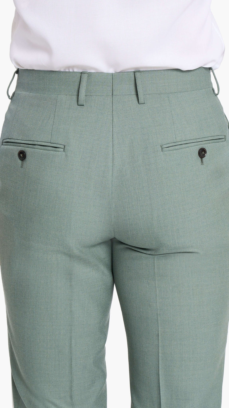 Holland & Sherry Sage Green Hopsack Custom Suit