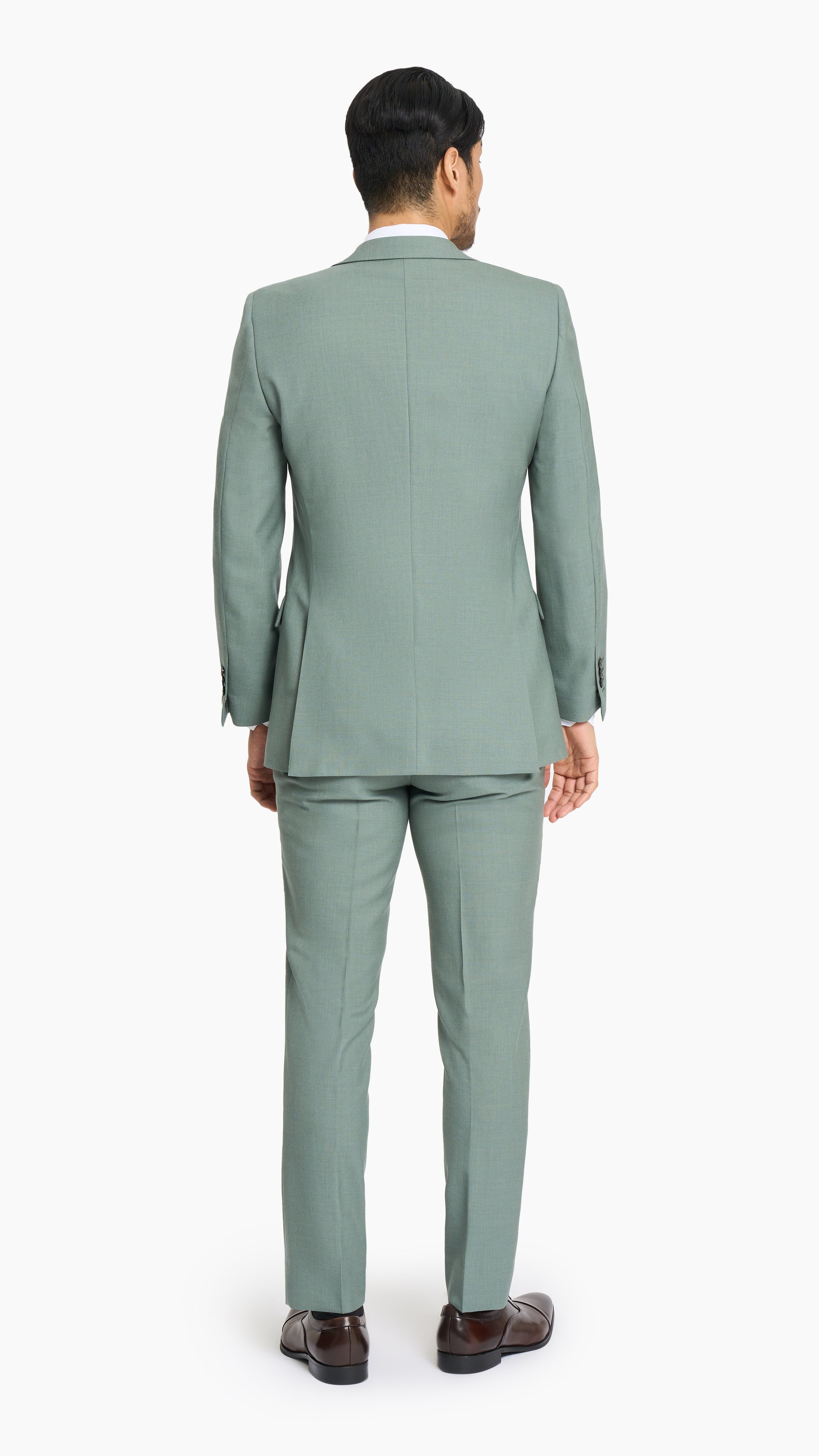 Seafoam Green Hopsack Suit