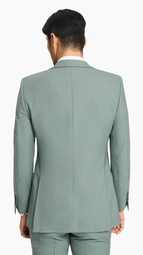 Seafoam Green Hopsack Suit