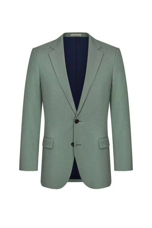 Holland & Sherry Sage Green Hopsack Custom Suit
