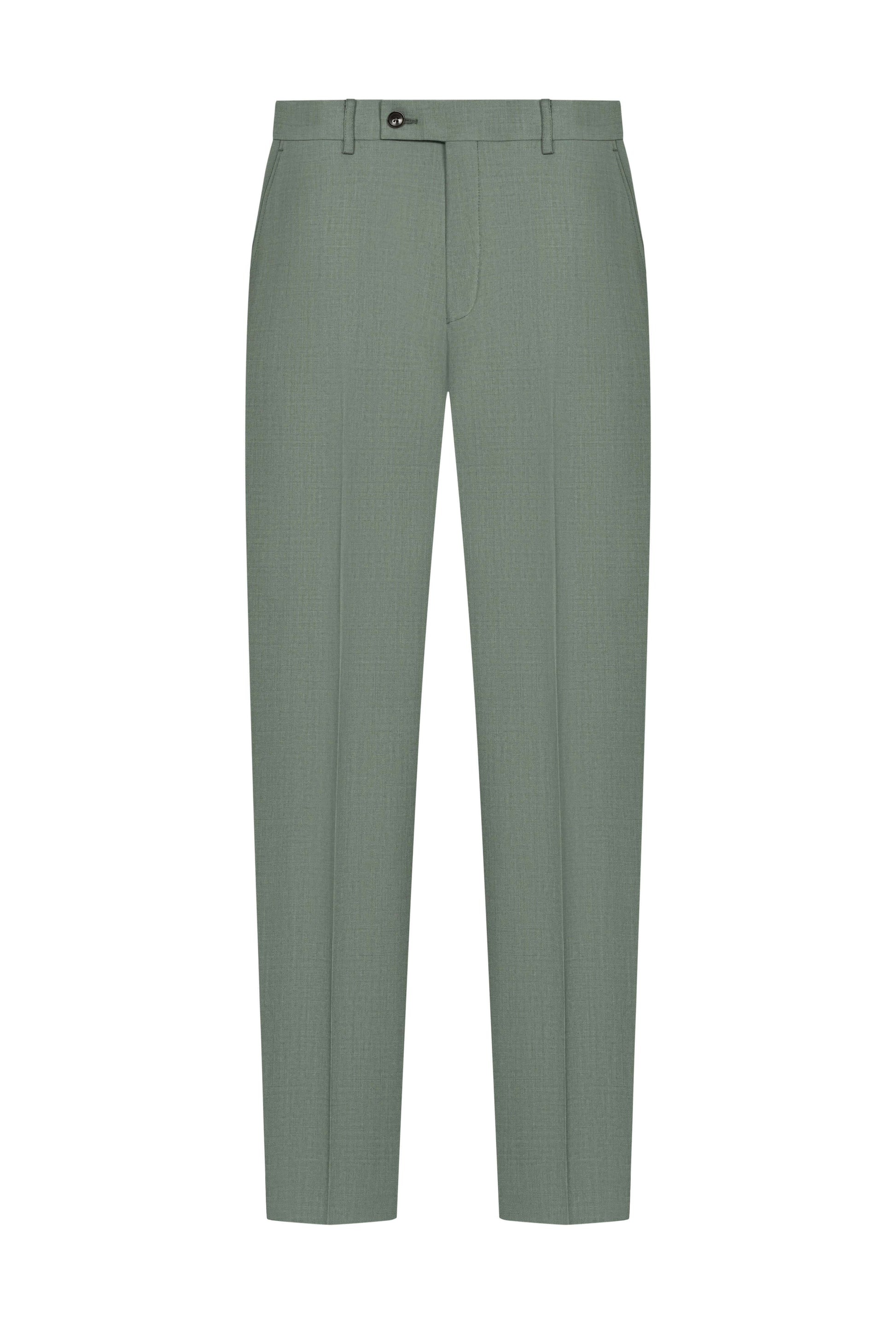 Holland & Sherry Sage Green Hopsack Custom Suit