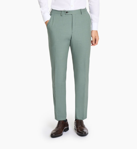 Seafoam Green Hopsack Custom Trouser