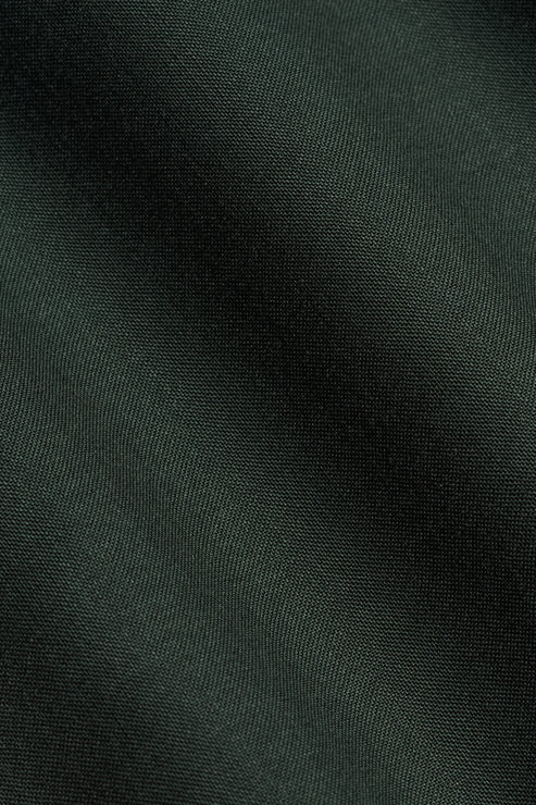 Dark Green Plain Weave Waistcoat