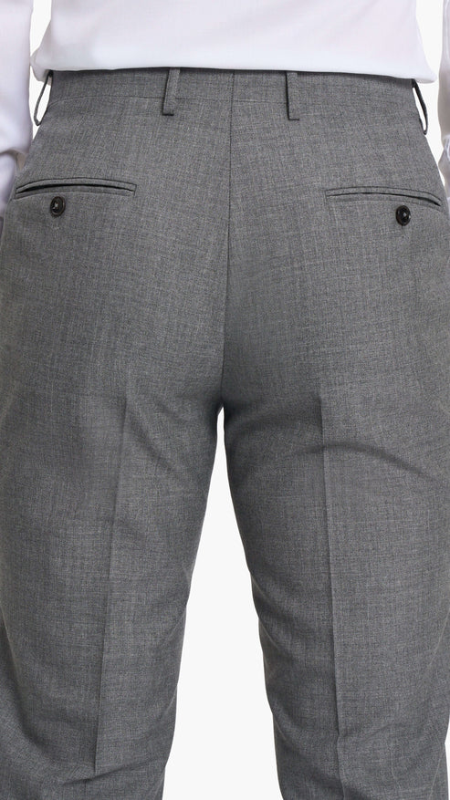 Scabal Cool Grey Plain Weave Custom Suit