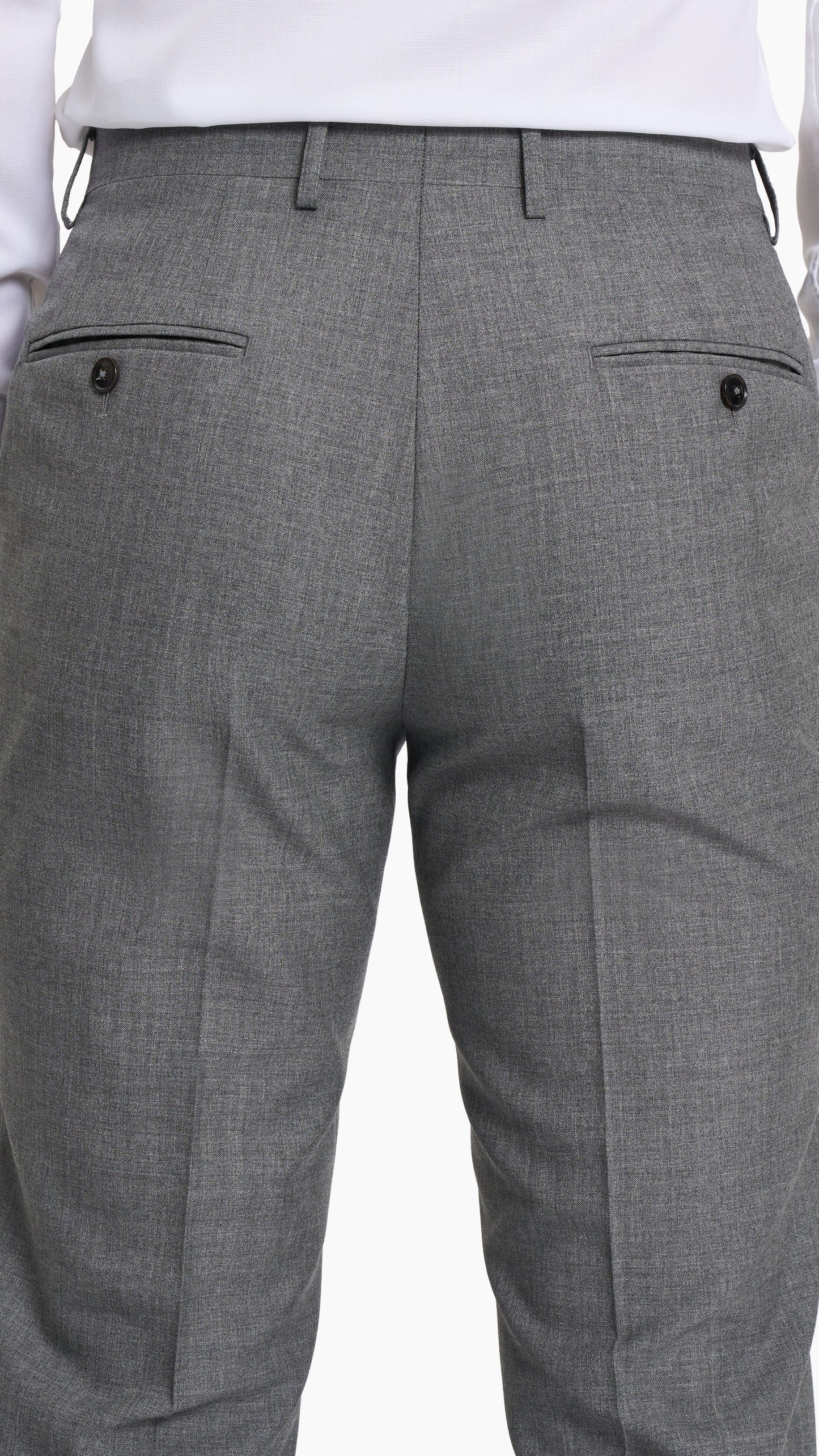 Scabal Cool Grey Plain Weave Custom Suit
