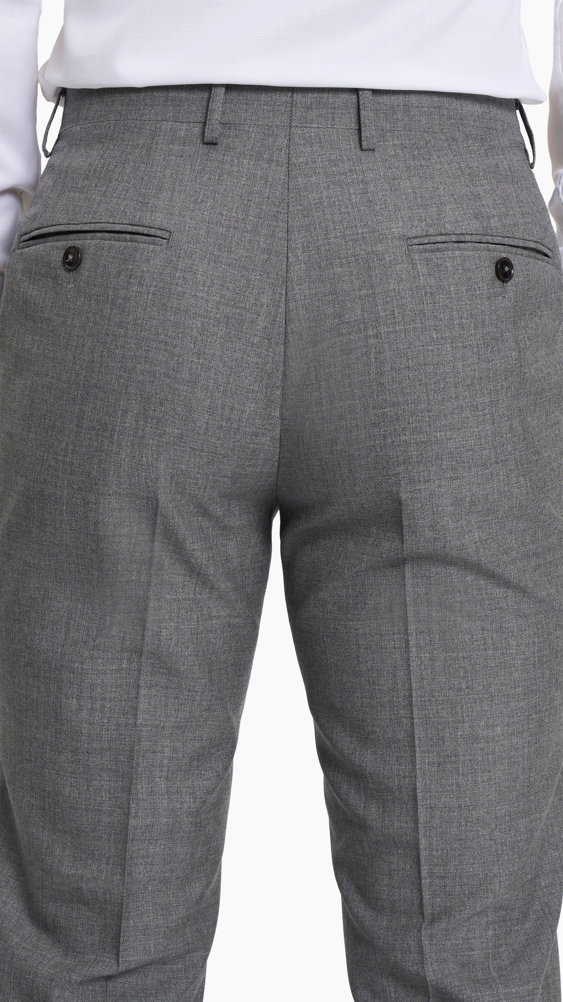 Scabal Cool Grey Plain Weave Custom Suit