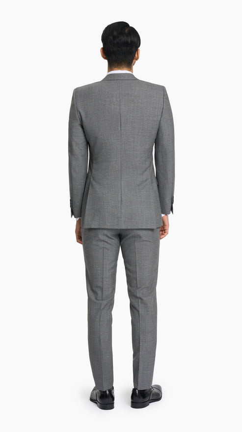 Cool Grey Plain Weave Suit