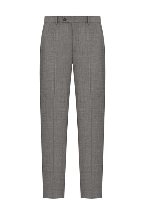 Scabal Cool Grey Plain Weave Custom Suit