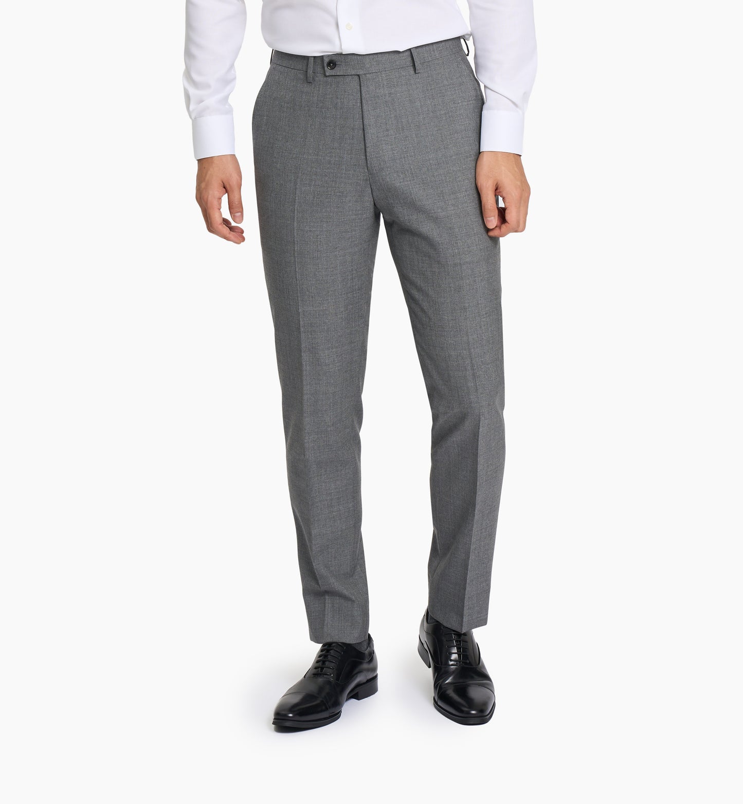 Cool Grey Plain Weave Custom Trouser