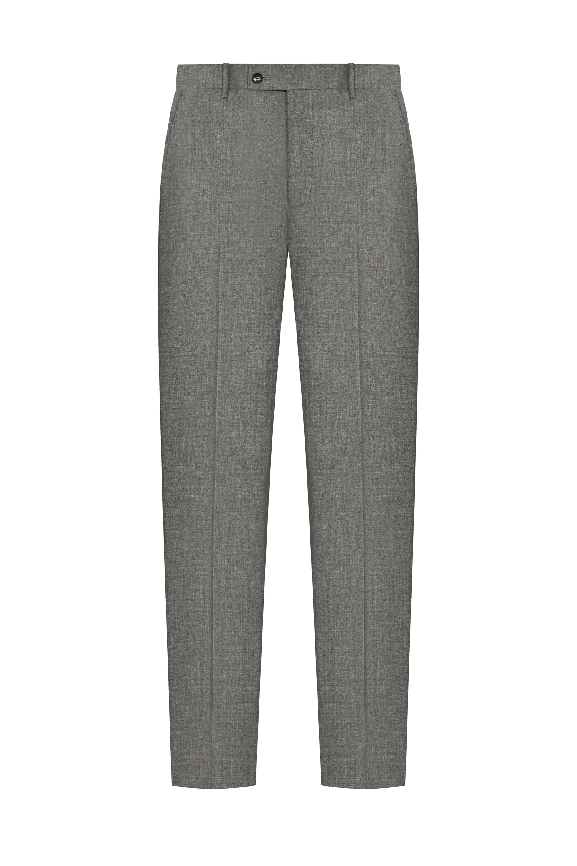 Cool Grey Plain Weave Trouser