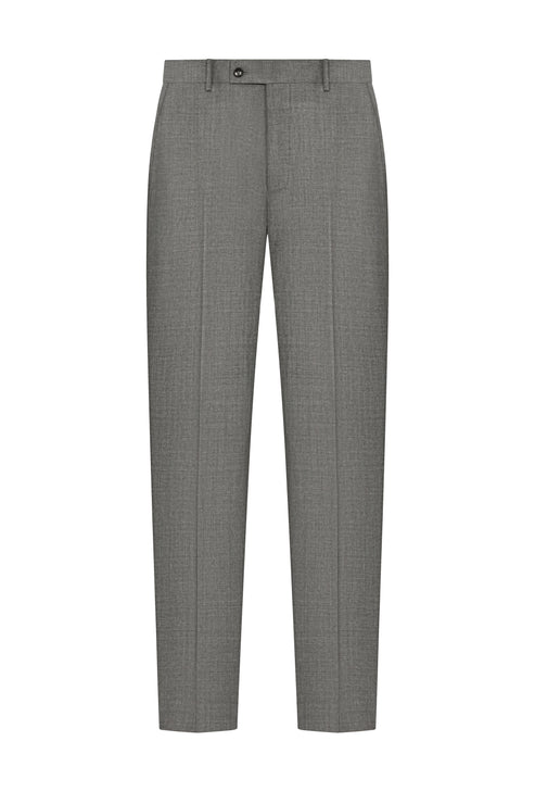 Cool Grey Plain Weave Trouser