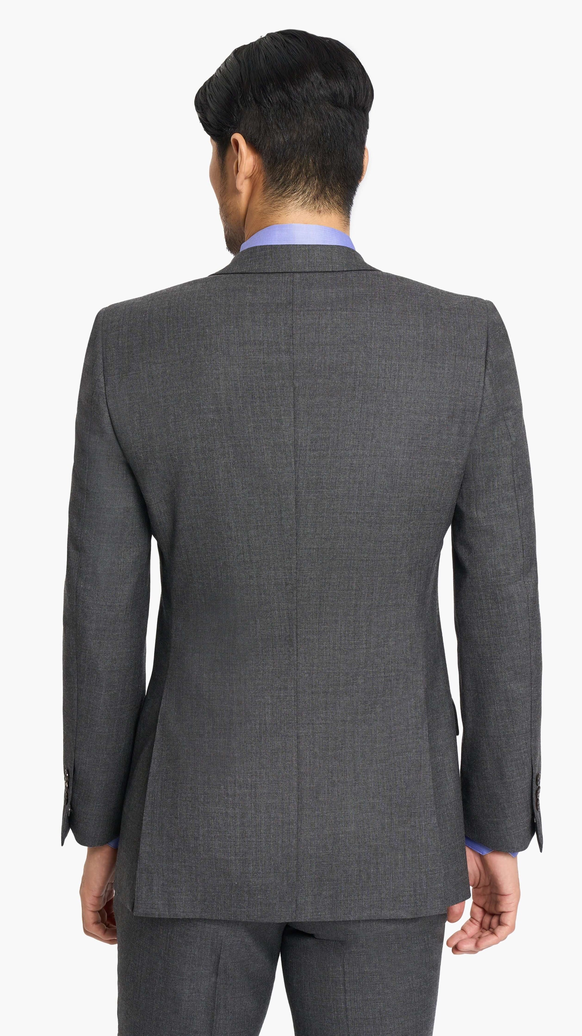 Holland & Sherry Shadow Grey Sharkskin Custom Suit