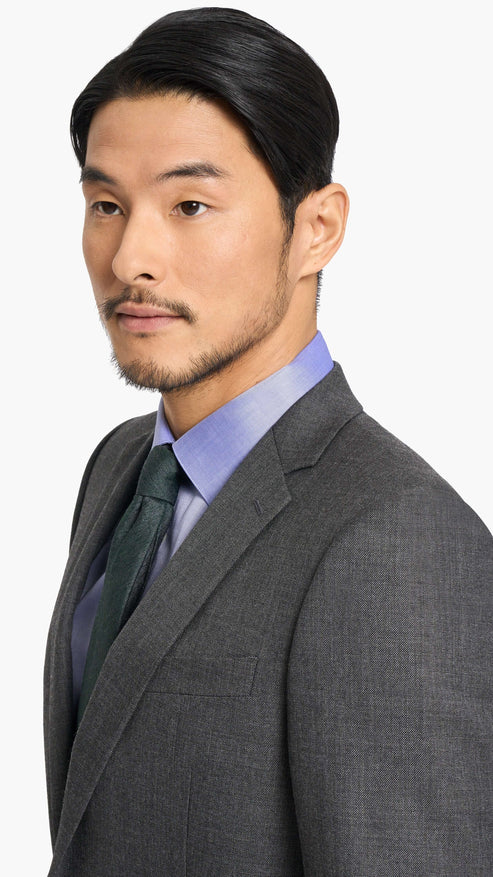 Holland & Sherry Shadow Grey Sharkskin Custom Suit