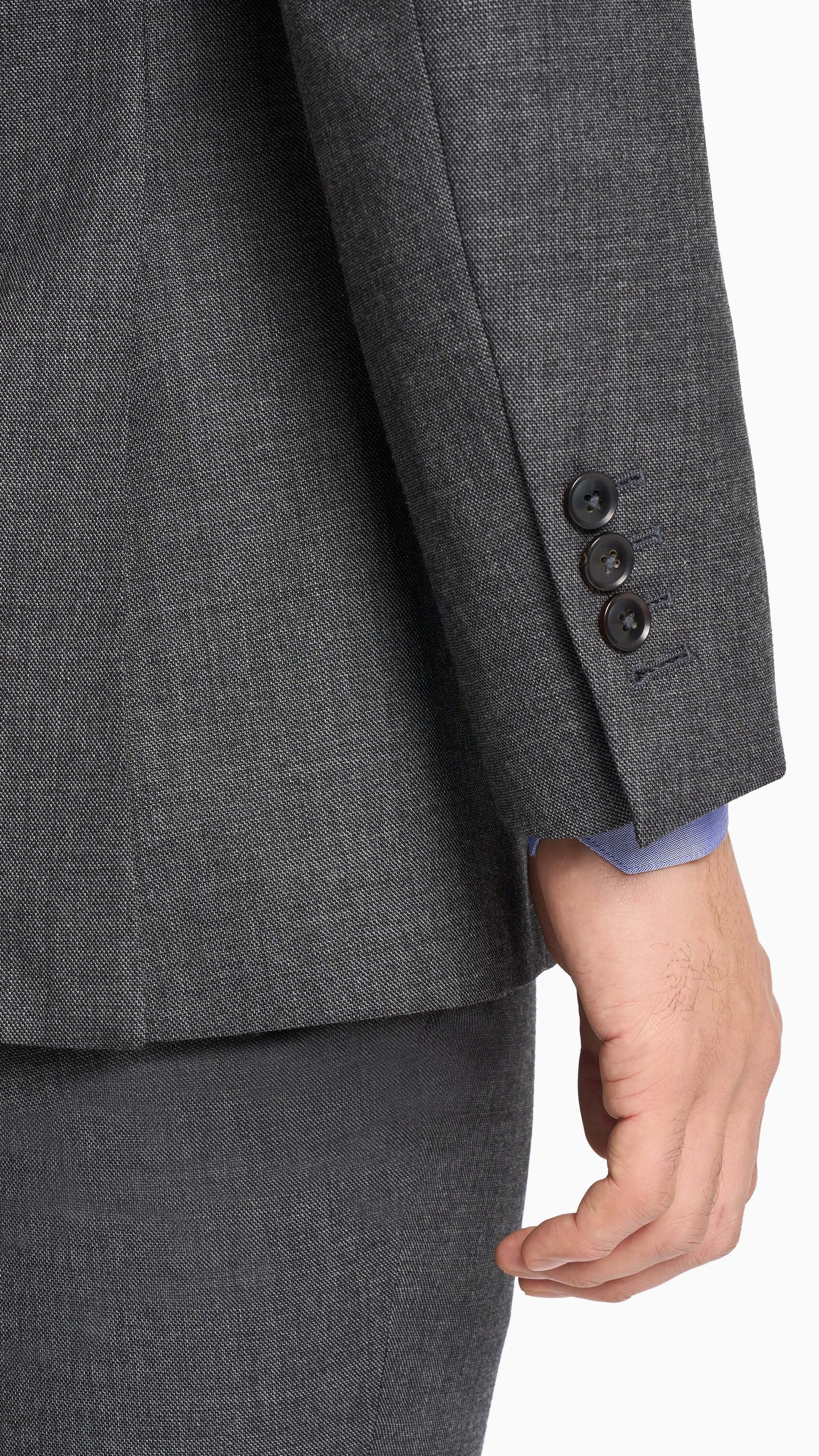 Holland & Sherry Shadow Grey Sharkskin Custom Suit