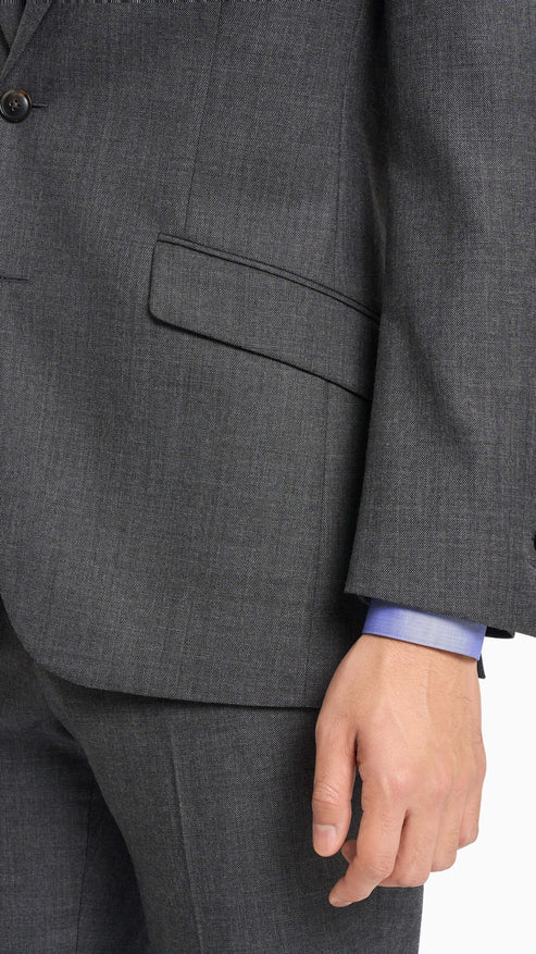 Holland & Sherry Shadow Grey Sharkskin Custom Suit