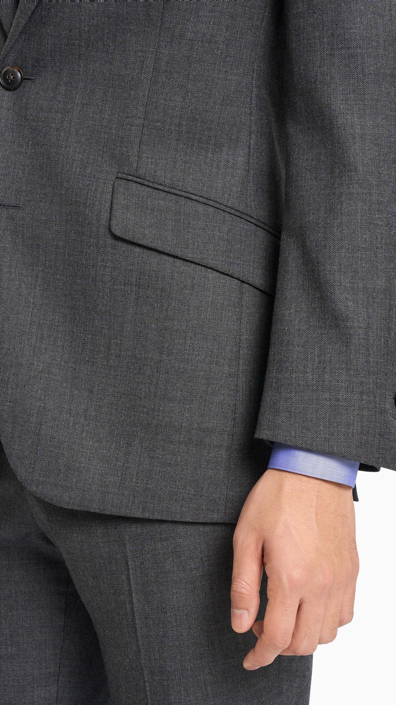 Holland & Sherry Shadow Grey Sharkskin Custom Suit