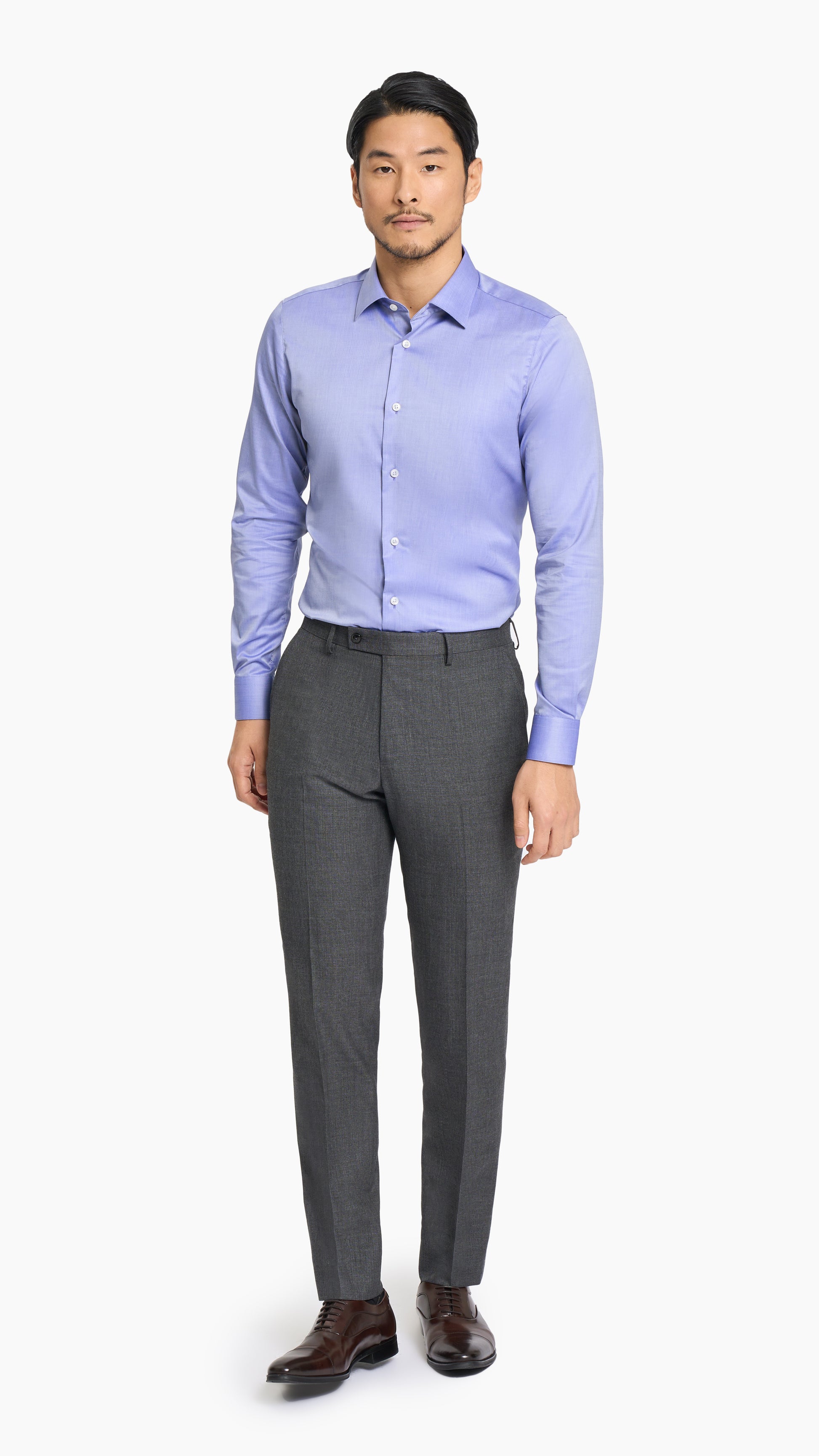 Shadow Grey Sharkskin Trouser