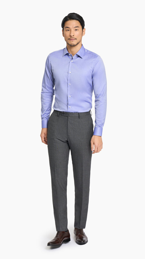 Shadow Grey Sharkskin Trouser