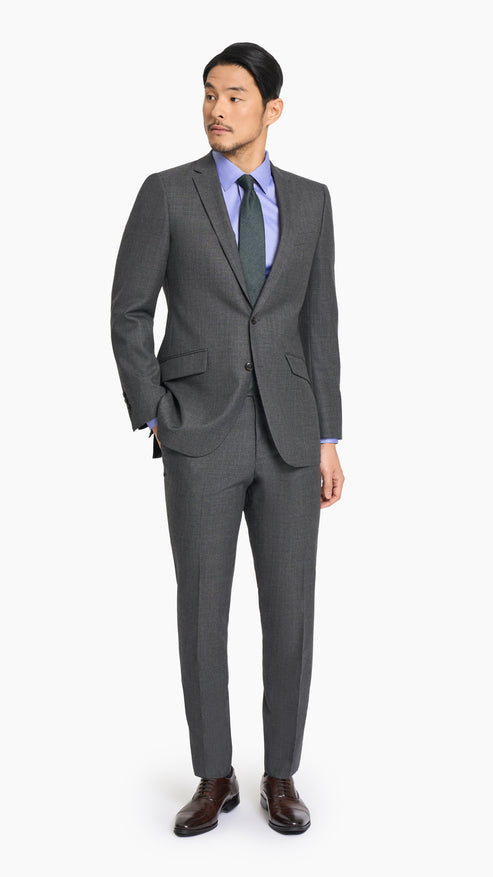 Shadow Grey Sharkskin Trouser