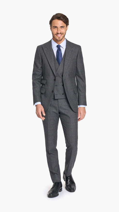 Holland & Sherry Prince of Wales Custom Suit