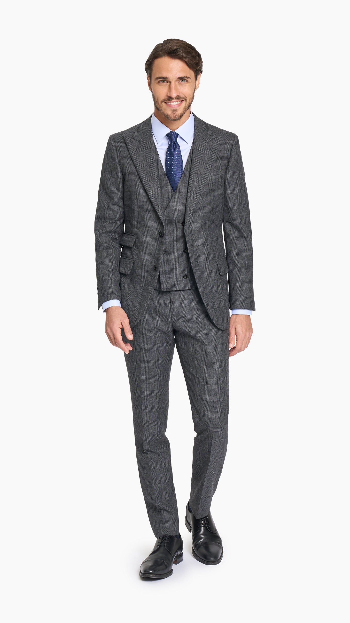 Charcoal Grey Prince of Wales Suit