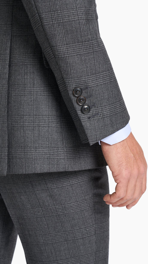 Charcoal Grey Prince of Wales Suit