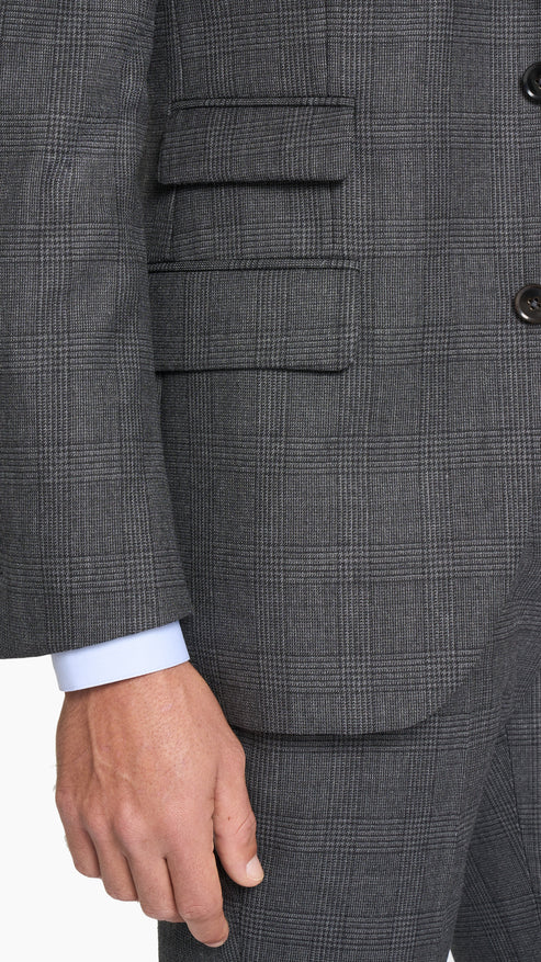 Charcoal Grey Prince of Wales Suit