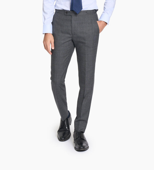 Charcoal Grey Prince of Wales Custom Trouser