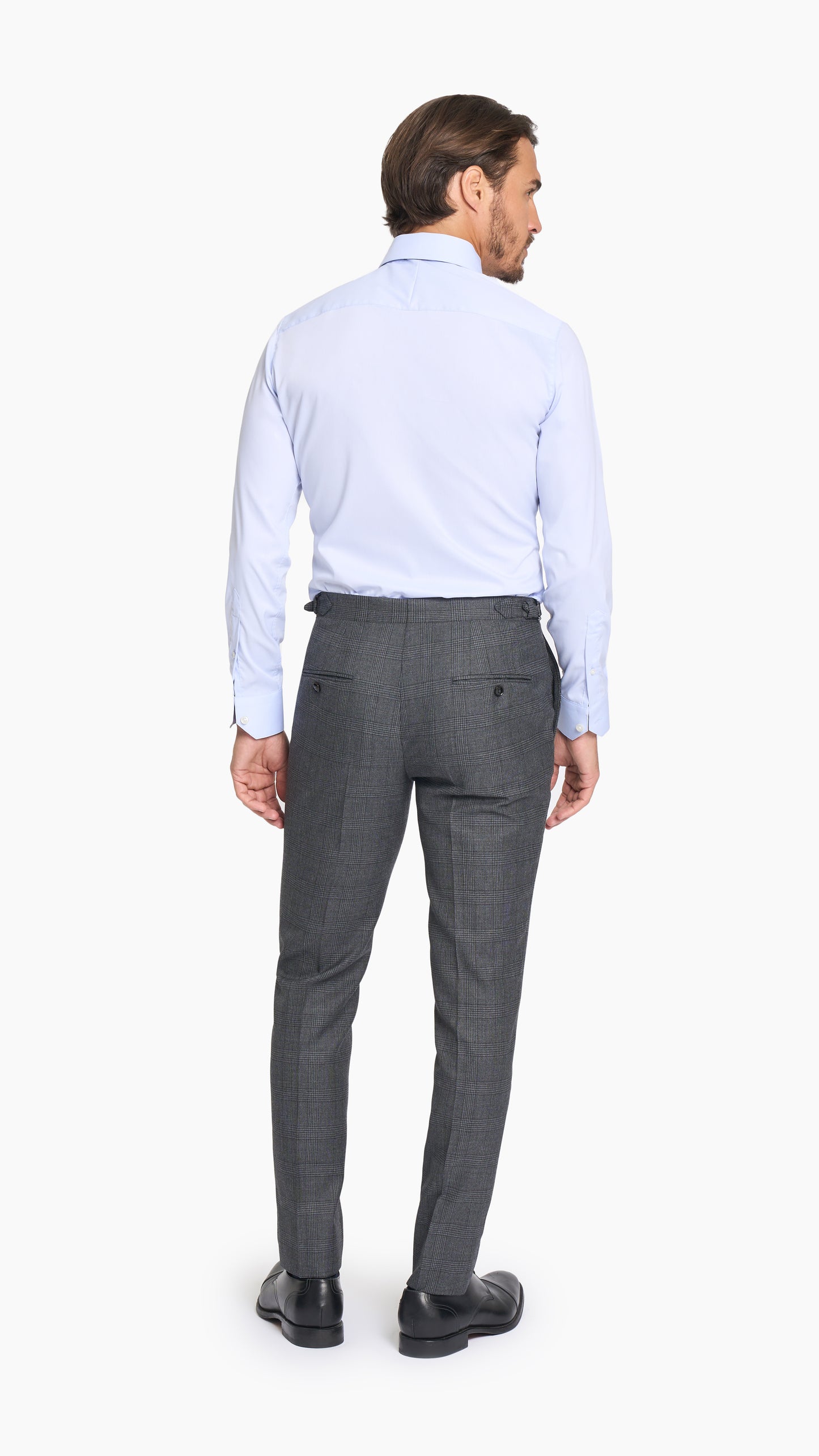 Charcoal Grey Prince of Wales Trouser