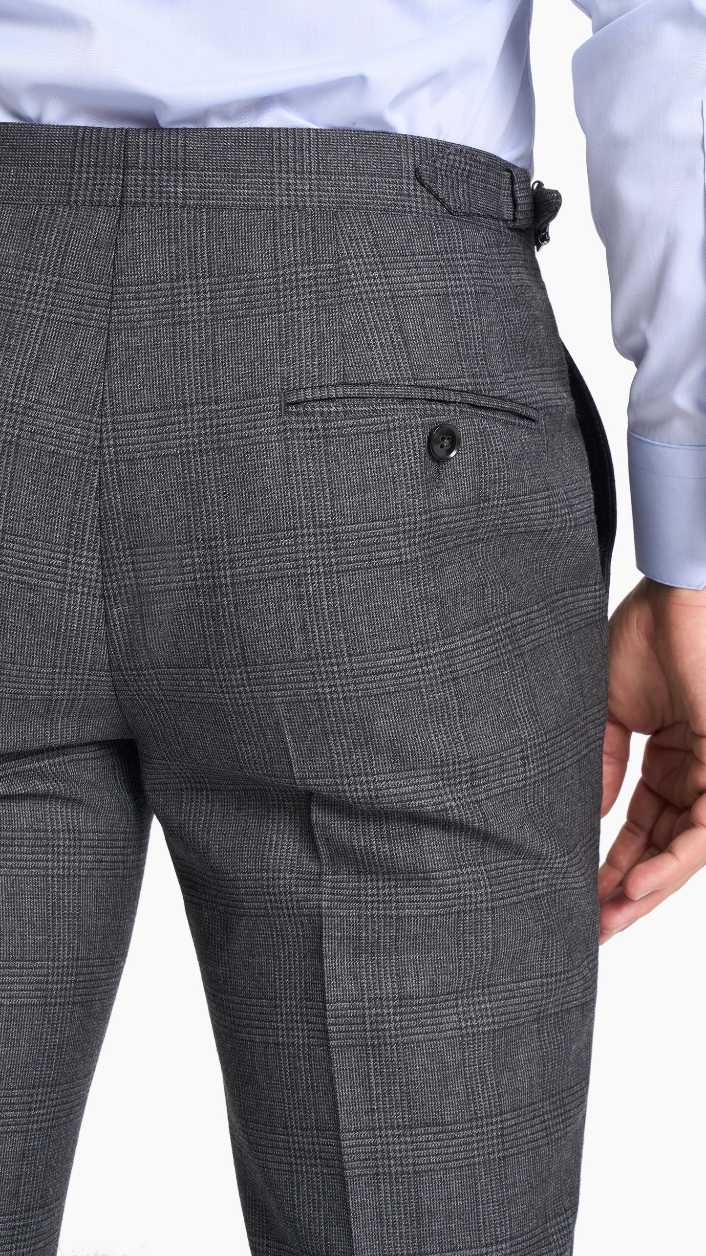 Charcoal Grey Prince of Wales Trouser
