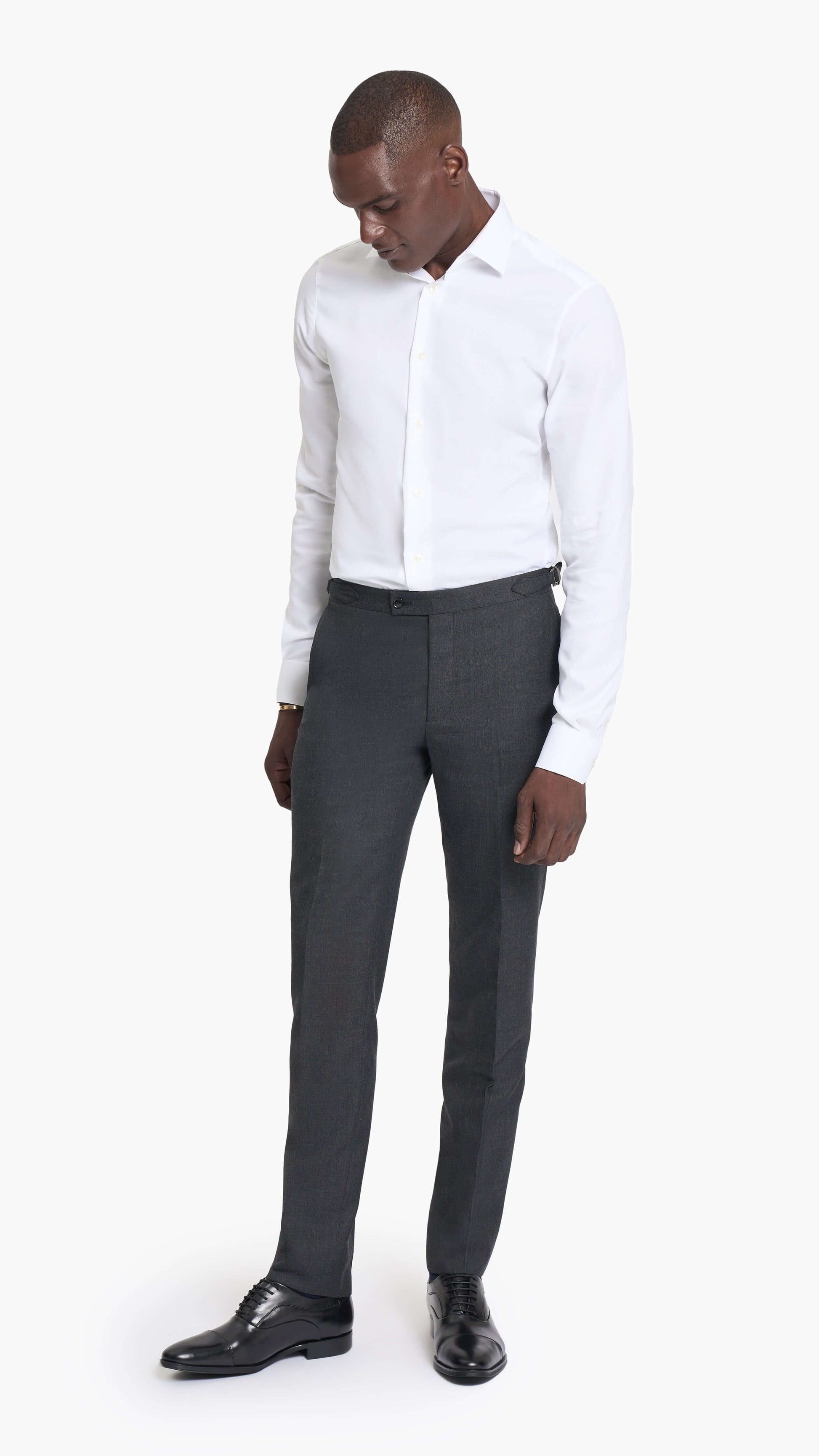 Holland & Sherry Charcoal Grey Twill Custom Suit
