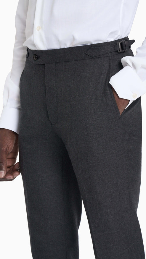 Holland & Sherry Charcoal Grey Twill Custom Suit
