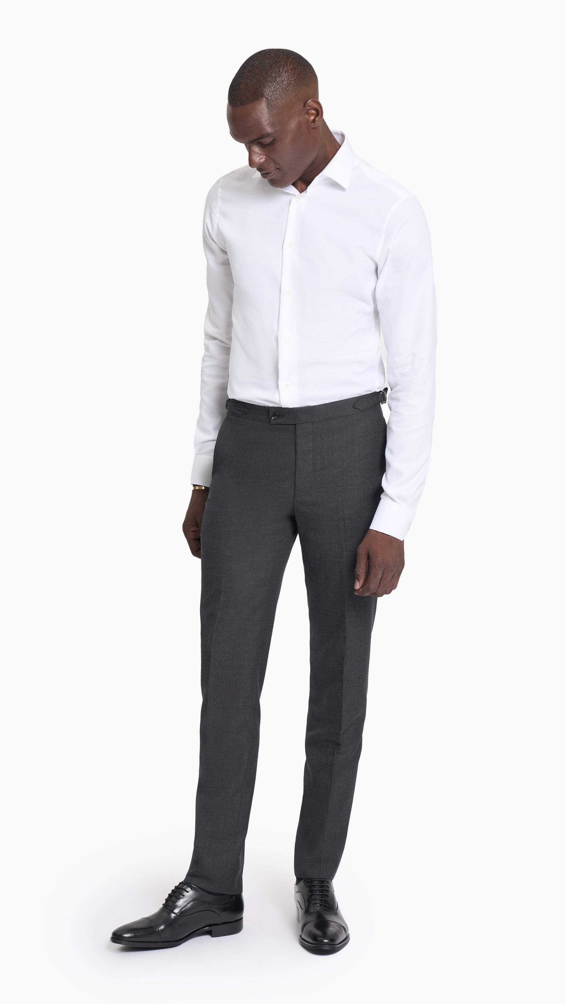 Charcoal Grey Twill Trouser