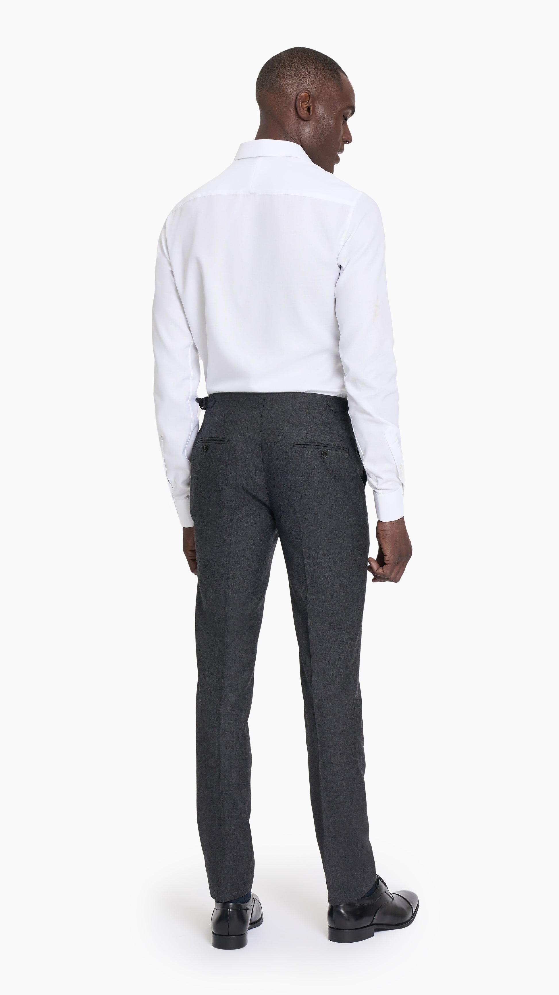 Charcoal Grey Twill Trouser