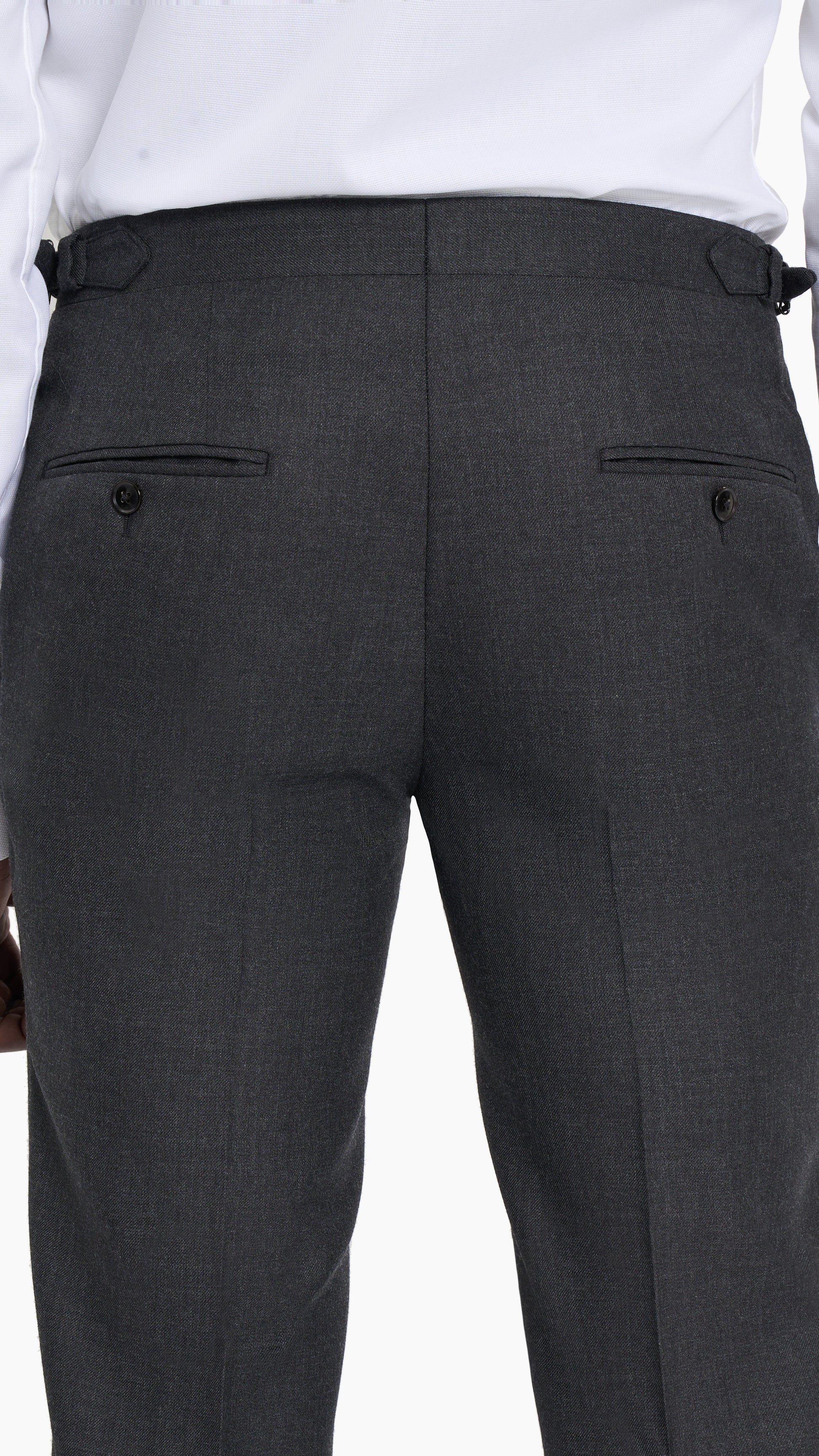 Charcoal Grey Twill Trouser