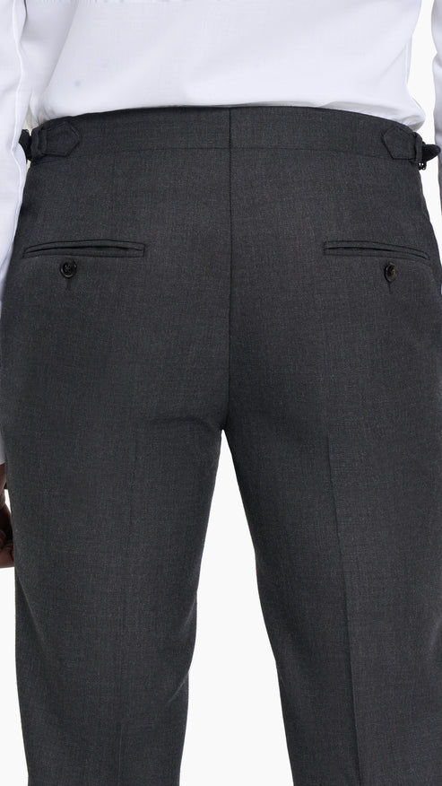 Charcoal Grey Twill Trouser
