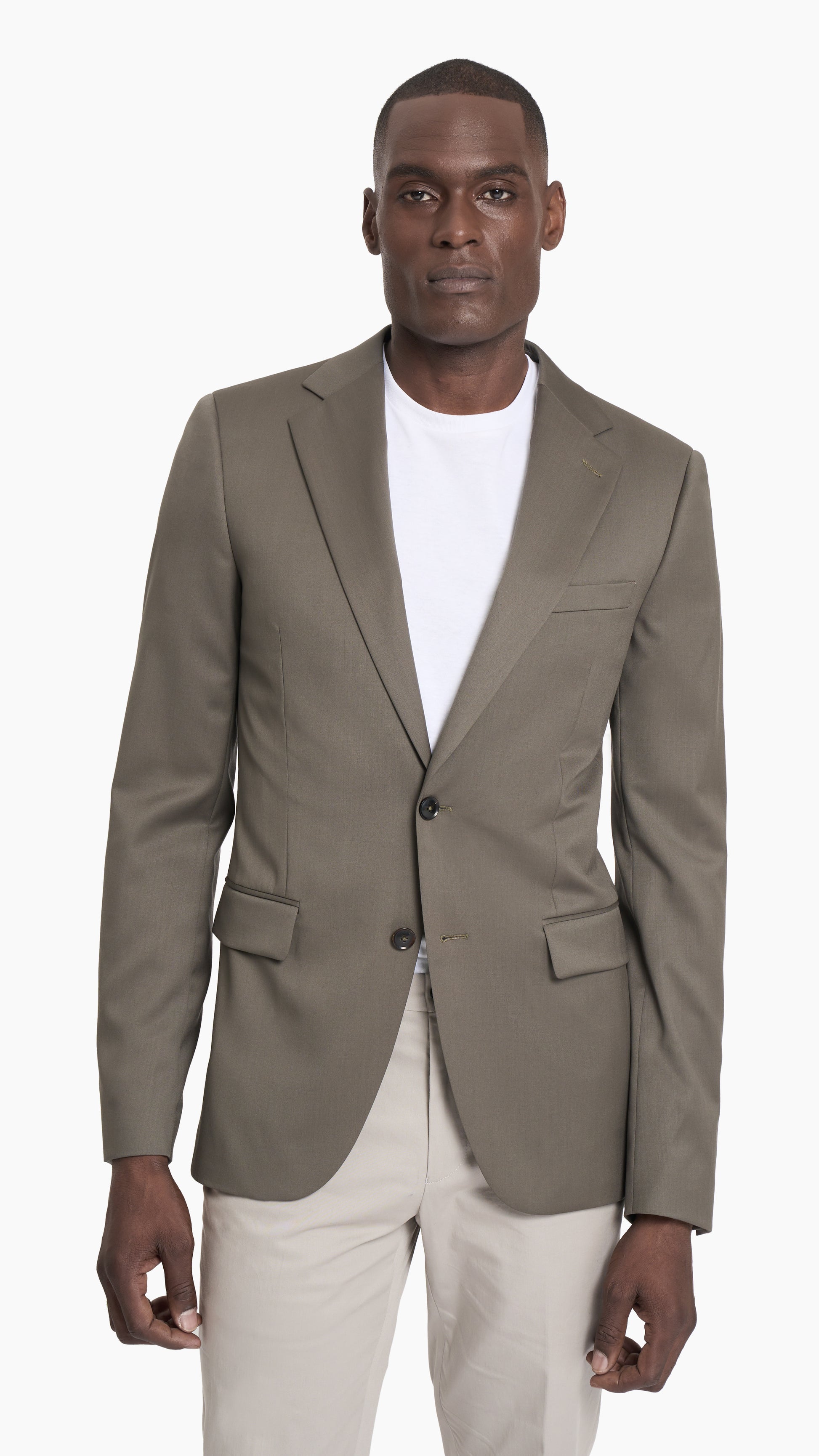 Scabal Olive Prunelle Custom Jacket