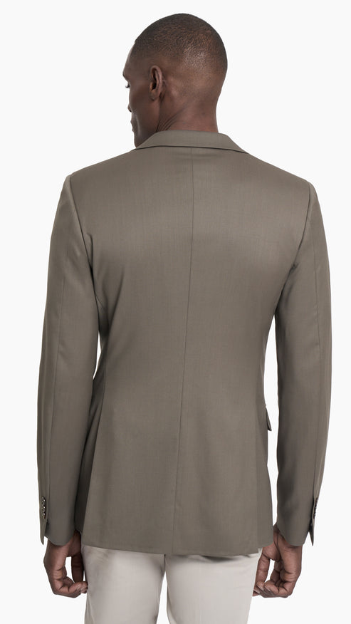 Scabal Olive Prunelle Custom Jacket