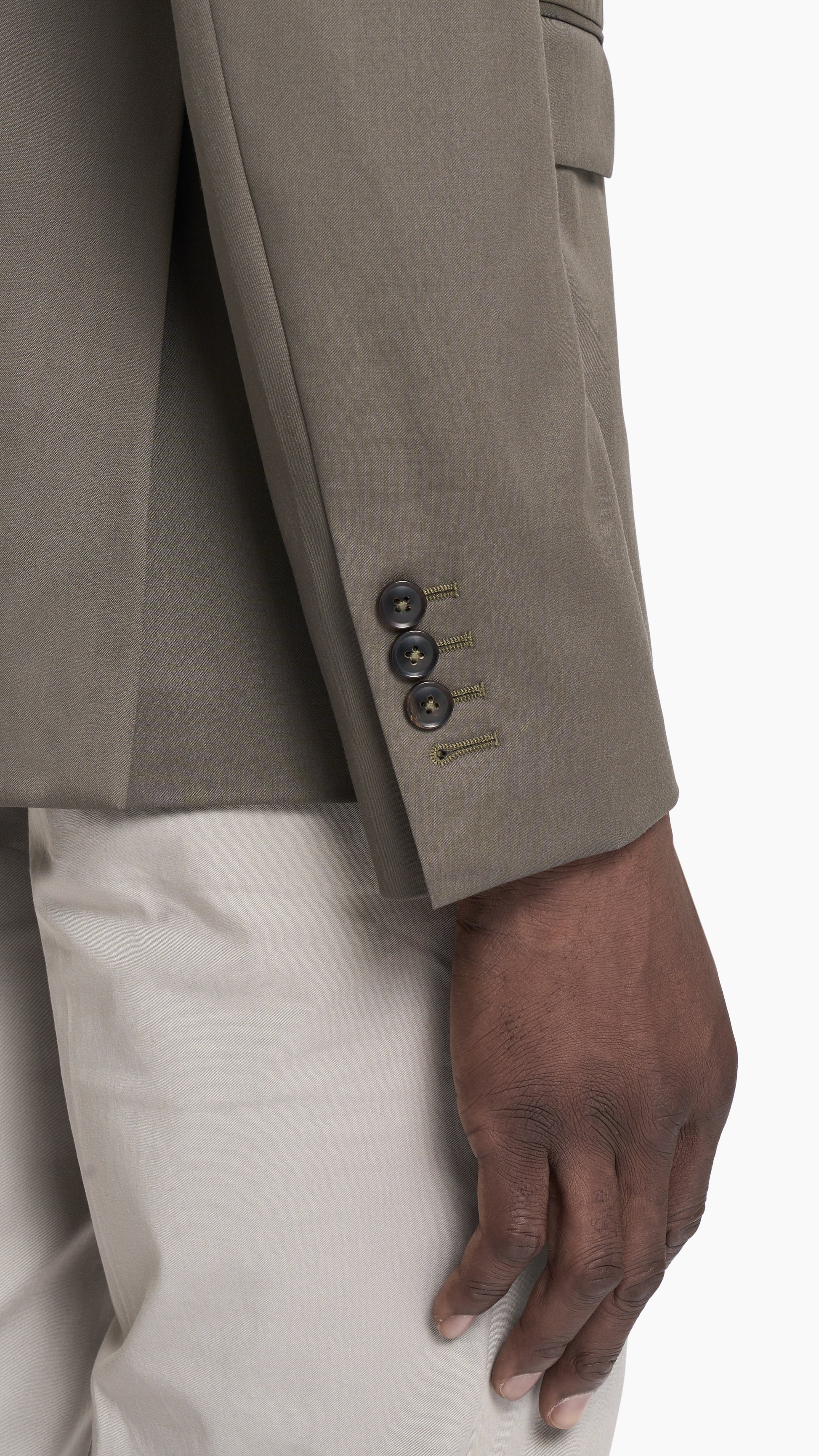 Scabal Olive Prunelle Custom Jacket