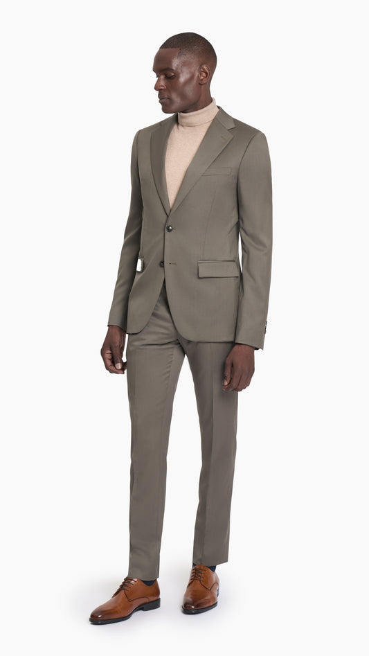 Scabal Olive Prunelle Custom Suit
