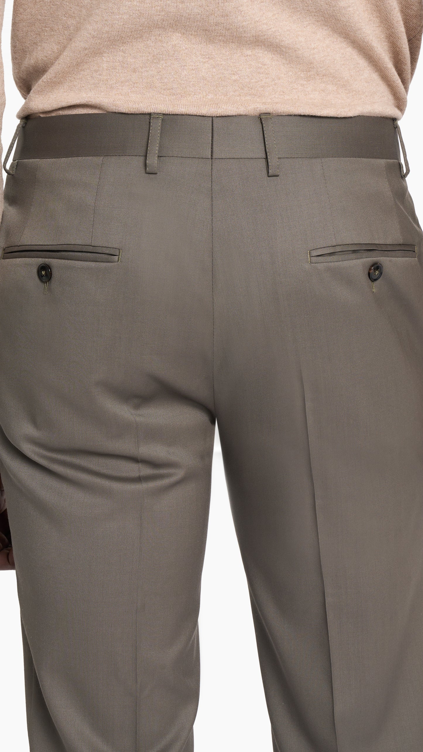 Scabal Olive Prunelle Custom Suit