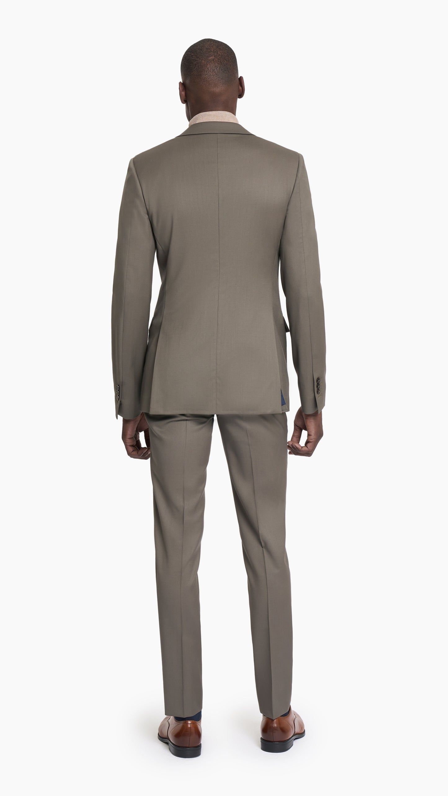 Scabal Olive Prunelle Custom Suit