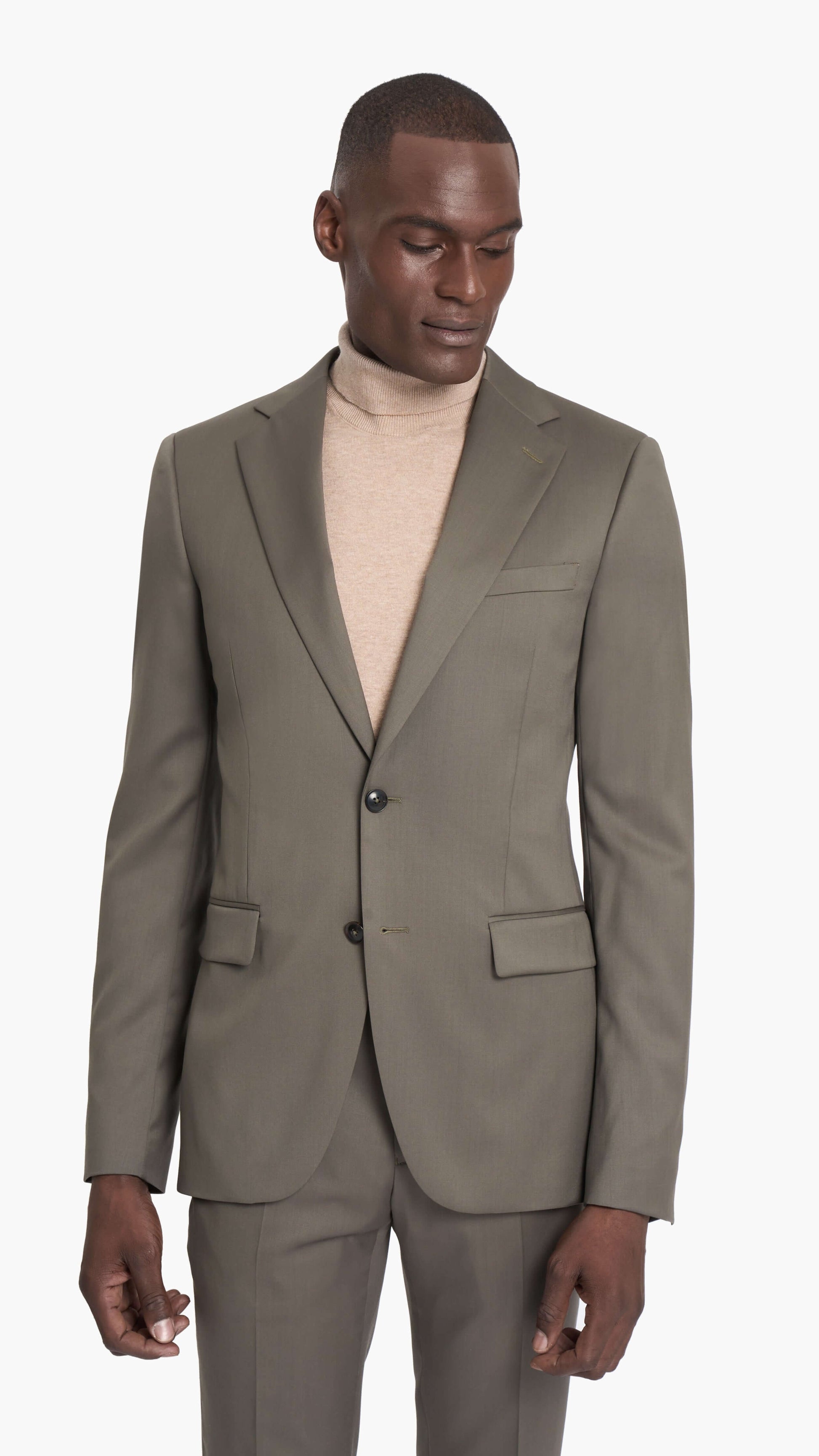 Scabal Olive Prunelle Custom Suit