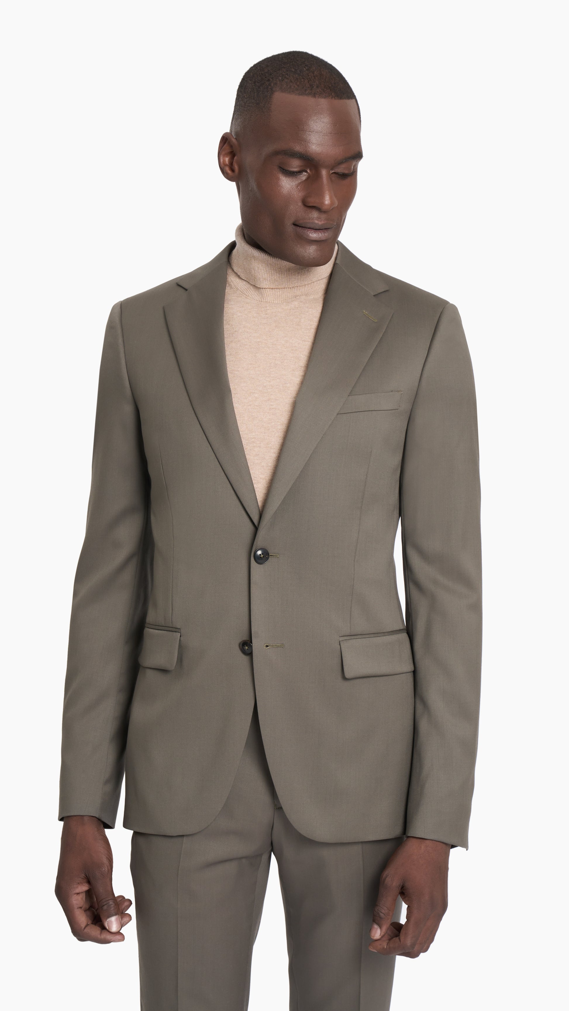 Scabal Olive Prunelle Custom Suit