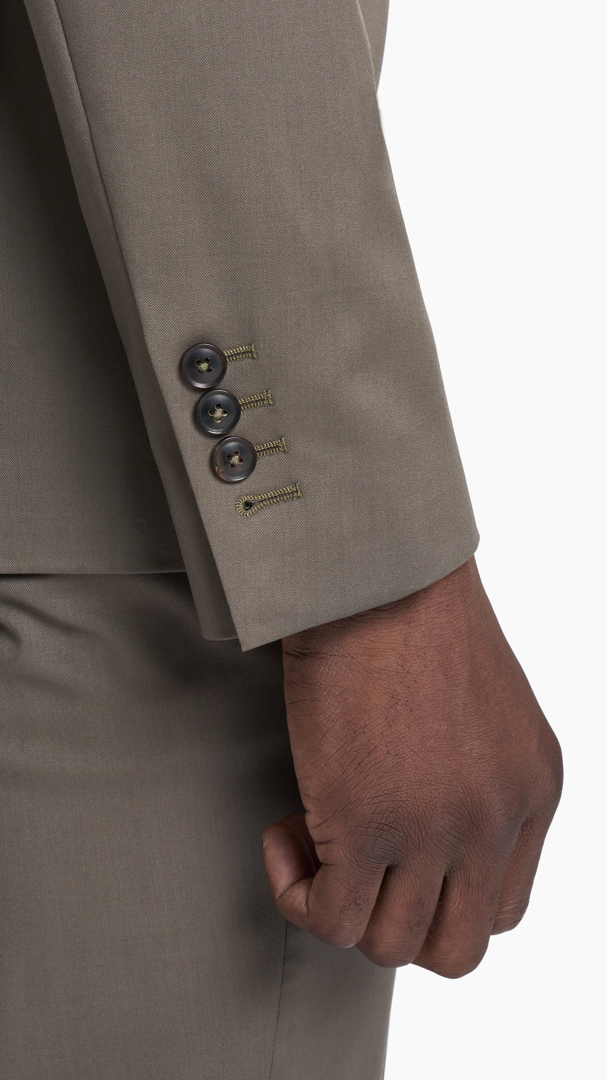 Scabal Olive Prunelle Custom Suit